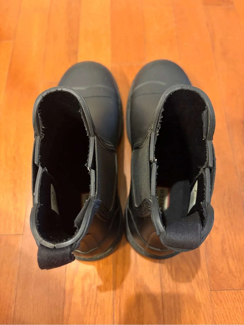 Hunter Black Matte Chelsea Rain Boots